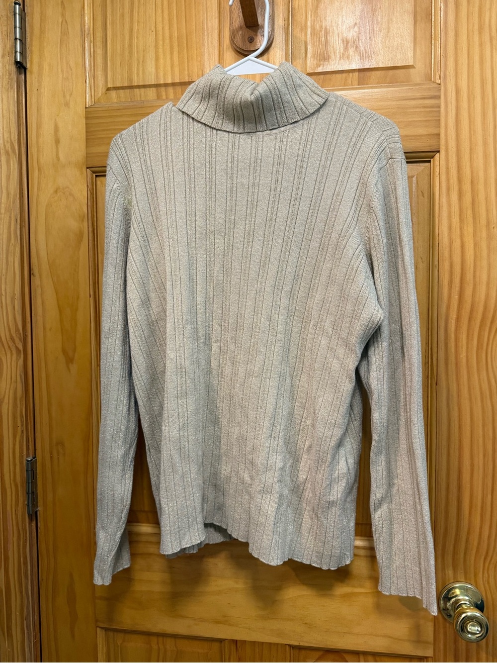 Cato women’s gold sparkle turtleneck sweater size 22/24 w